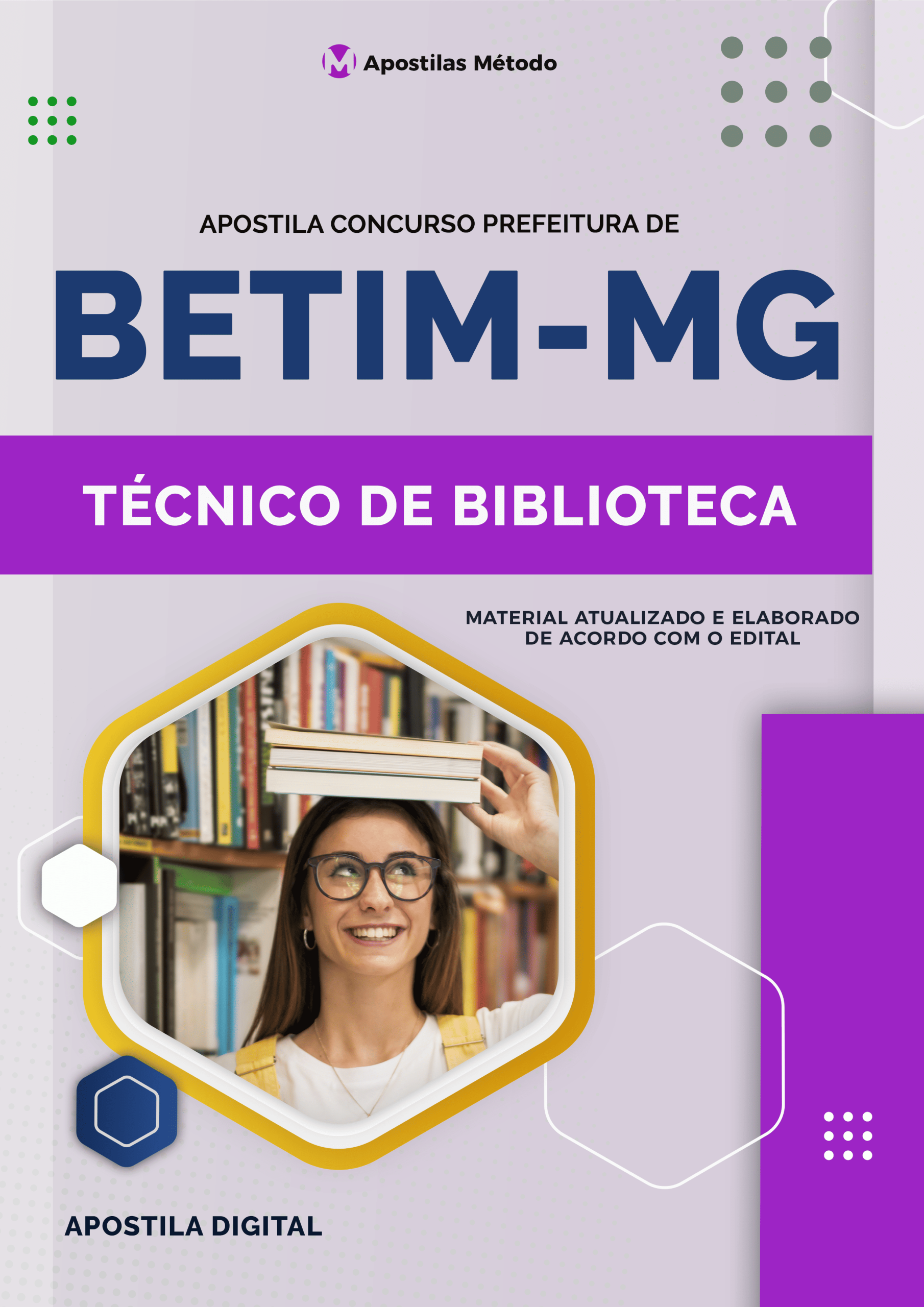 apostila concurso Betim MG 2025 técnico de biblioteca